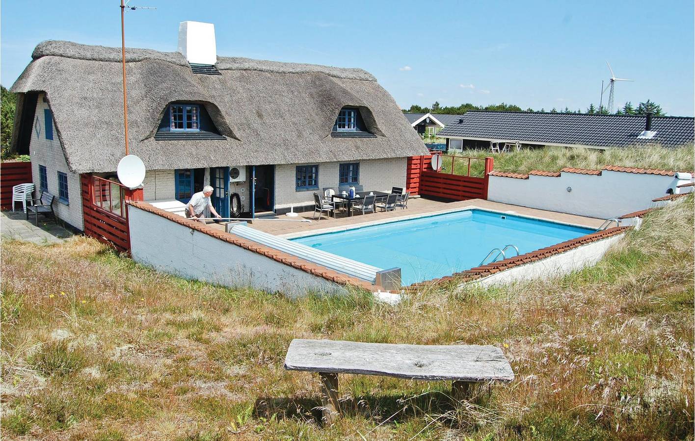 Feriehus for 8 personer med terrasse in Bjerregård, Holmsland Klit