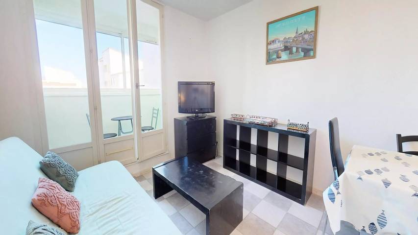 Gîte pour 4 personnes, avec balcon dans Plage des Mouettes