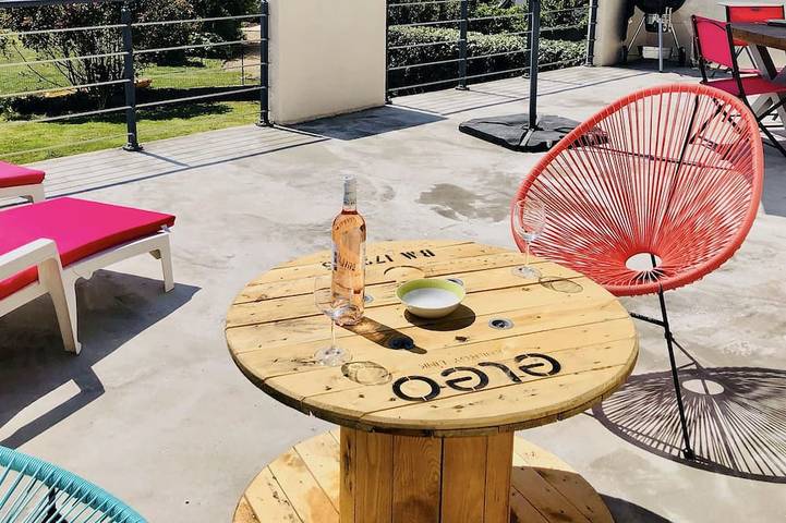 Maison de vacances pour 4 personnes, avec balcon et jardin