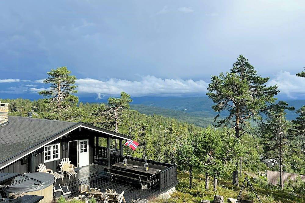 Berghütte an den Skipisten am südlichen Blefjell in Kongsberg