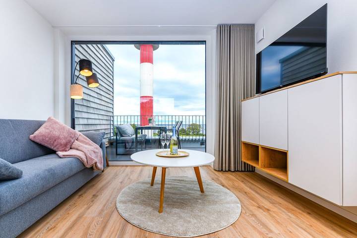 Ferienwohnung für 4 Personen, mit Balkon und Terrasse sowie Sauna