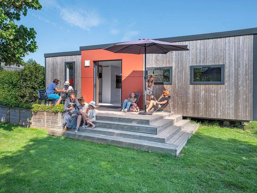 Flower Camping les Aubepines - Albergue 4 personas - Lodge Les Voiles 35m² Premium con Spa (2 habitaciones) in Le Crotoy, Región de Abbeville