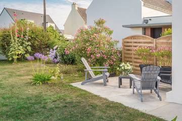 Location de vacances pour 5 personnes, avec balcon et jardin à Locmiquélic