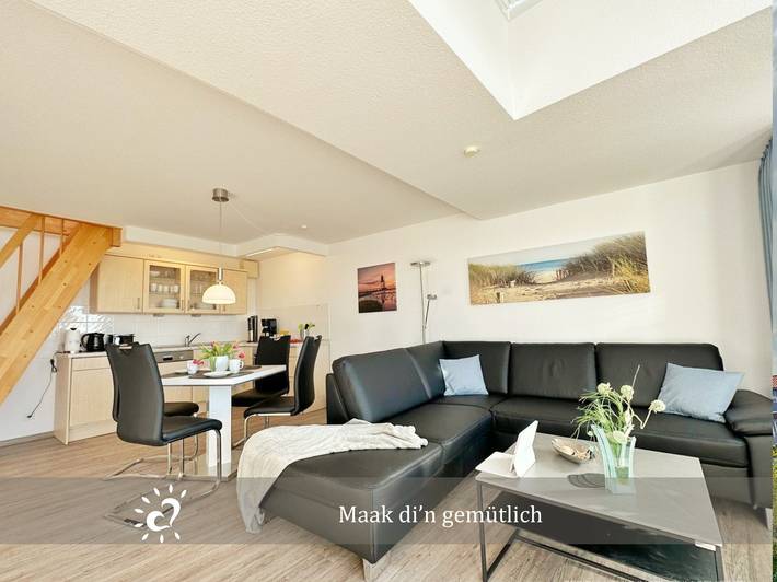 Ferienwohnung für 4 Personen, mit Balkon und Terrasse sowie Seeblick in Dorum - 3