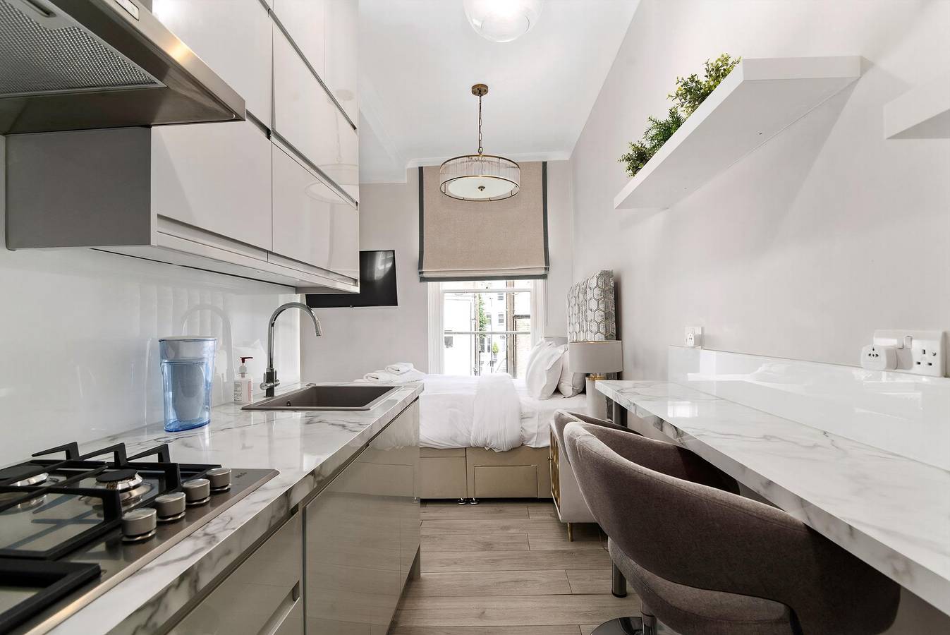 Entire studio, Guestready - Modern Studio | Kensington Gem in Hammersmith and Fulham, London