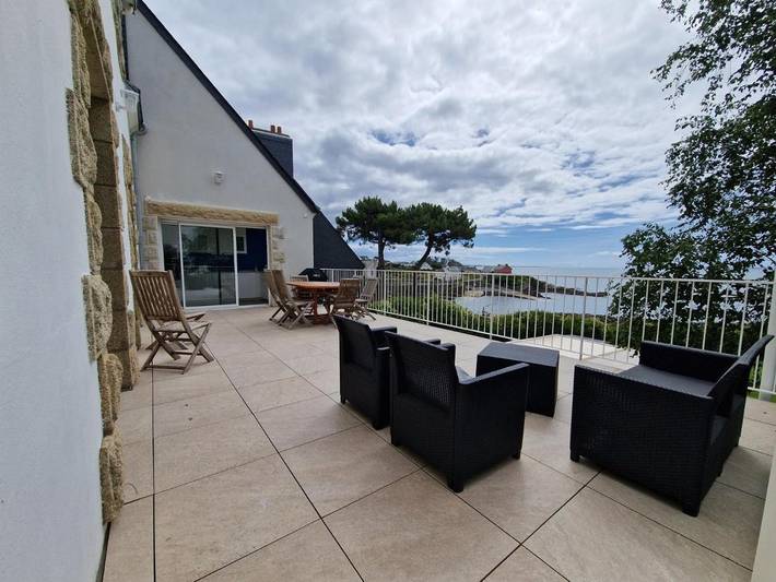 Maison de vacances pour 8 personnes, avec Terrasse ainsi que Jardin et Vue