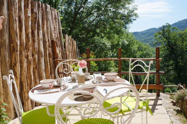 Location de vacances pour 4 personnes, avec jardin et vue, animaux acceptés à Saint-Julien-du-Gua - 3