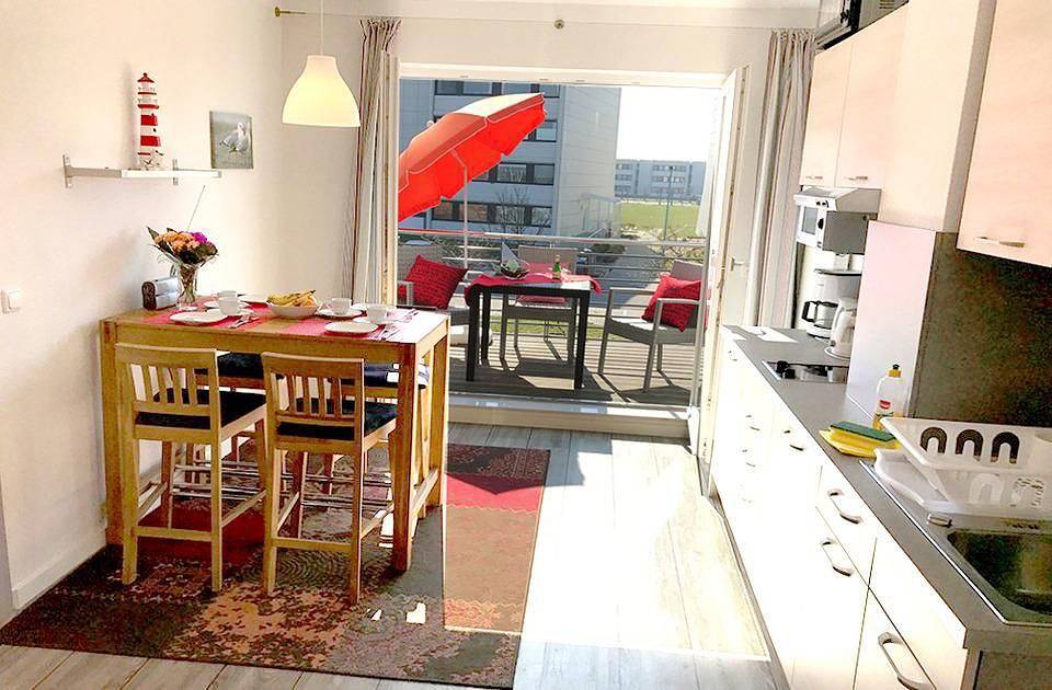 Ganze Wohnung, Apartment Am Rundsteg 9, direkt am Yachthafen, mit Balkon, und Parkplatz in Ostfehmarn, Fehmarn