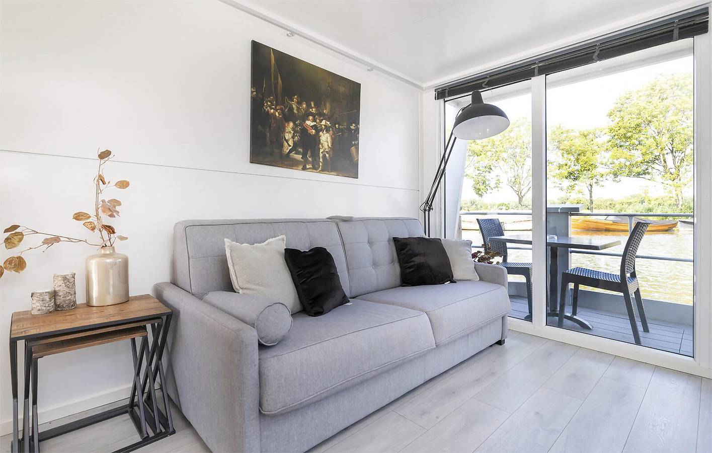 Casa galleggiante per 4 persone con panorama in Amsterdam Oost, Costa Olandese