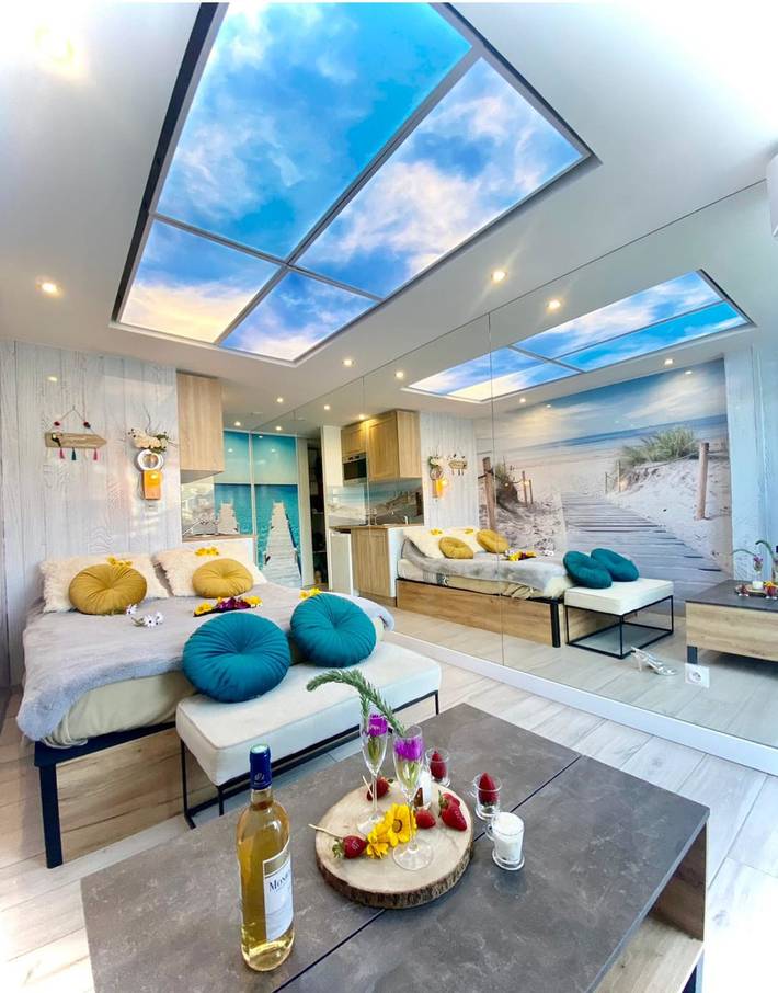 Gîte pour 2 personnes, avec Terrasse dans Plage Naturiste (Le Cap d'Agde)