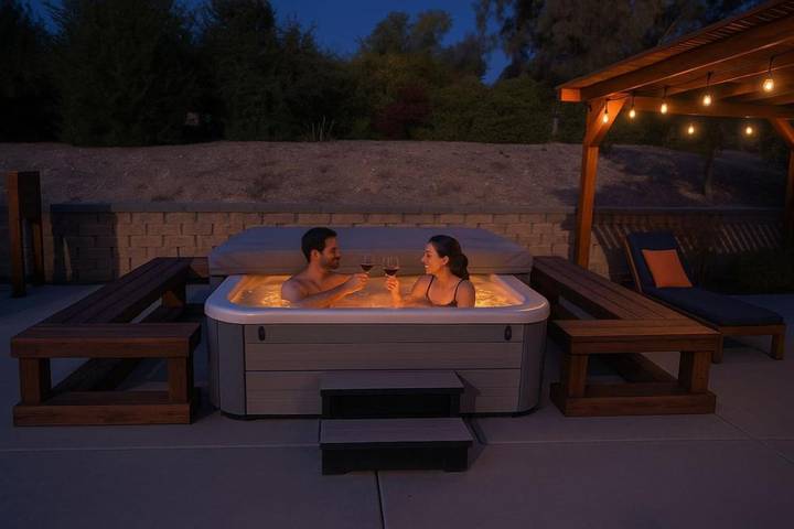 Vakantiehuis voor 8 personen, with whirlpool and tuin as well as balkon - 1