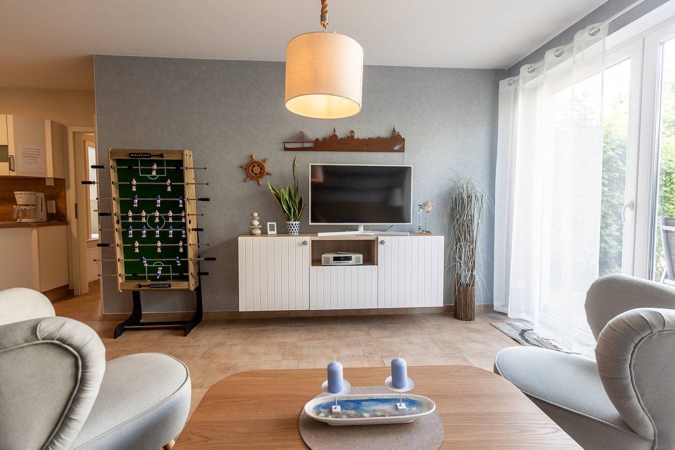 Ganze Wohnung, Ferienwohnung Stralsund mit privater Terrasse, Garten und Wlan in Stralsund, Stralsund Umland