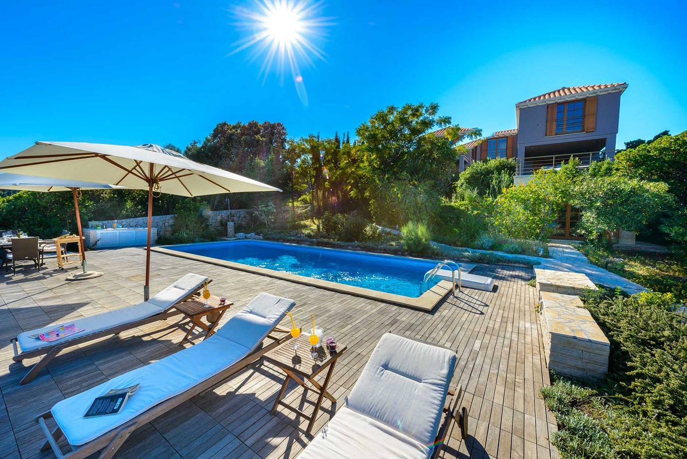 Villa für 10 Personen mit Meerblick in Koločep, Grad Dubrovnik