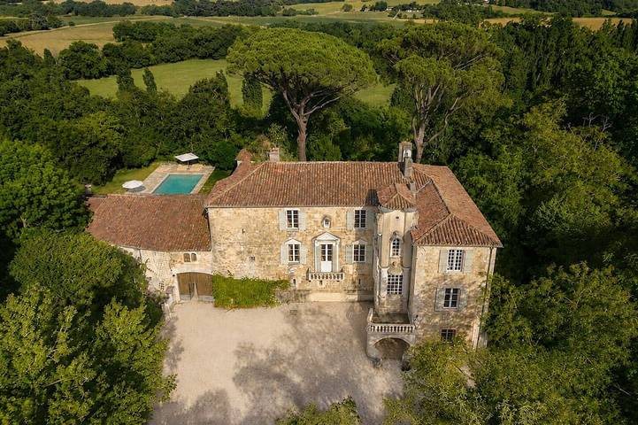 Château gascon historique près d'Auch in Saint-Jean-Poutge, Gers