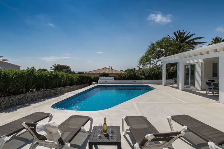 Superbe terrasse avec vue sur la mer - Villa Eva in Binibeca, Sant Lluís