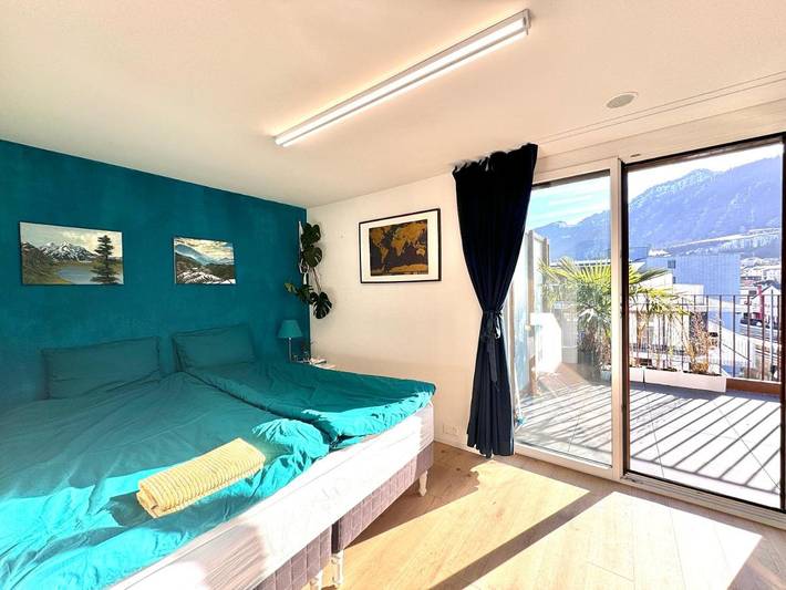 Appartement de vacances pour 2 personnes, avec vue ainsi que terrasse et vue sur le lac, animaux acceptés