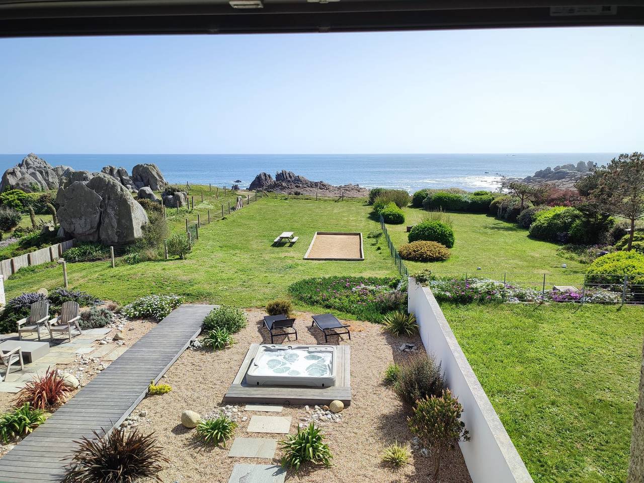 Villa Cotton – 180°-Meerblick, Whirlpool, 6 Schlafzimmer, Hunde willkommen in Lesconil, Plobannalec-Lesconil