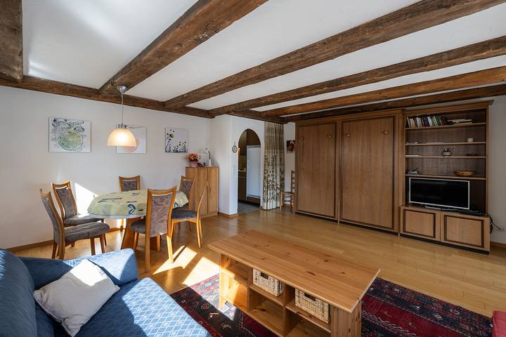 Ferienwohnung für 4 Personen, mit Garten und Ausblick sowie Balkon in Davos - 4