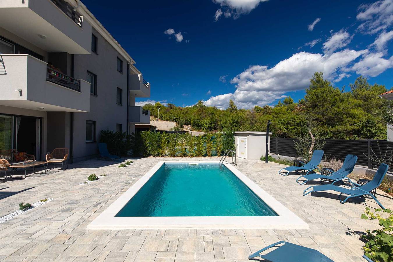Ganze Wohnung, Apartment Patrick mit privatem Pool in Cizici, Krk