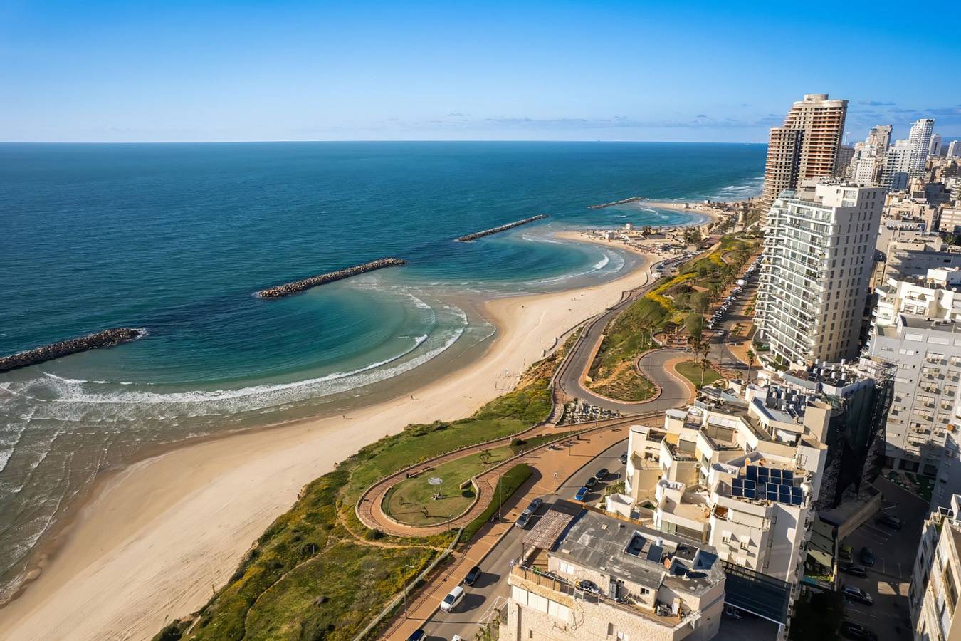 Ganze Wohnung, Netanya Beach & Pool Chic Studio in Netanja, Zentralbezirk (Israel)