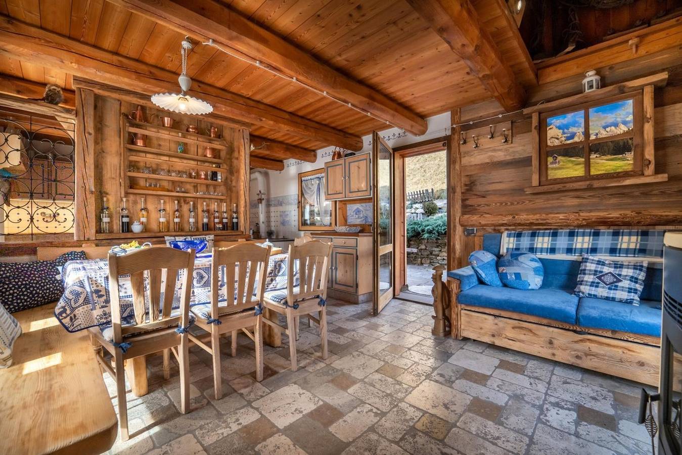 Chalet 'Baita Mas Sternai Nel Parco' mit Bergblick, privatem Garten und Wlan in Rabbi, Nationalpark Stilfser Joch