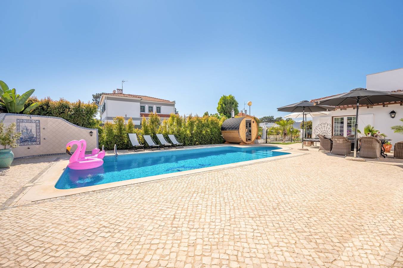 Ferienhaus für 8 Personen mit Pool in Praia do Meco, Sesimbra (Castelo)