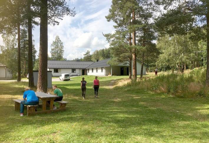 Camping for 2 personer, med Terrasse og Hage i tillegg til Sauna i Viken