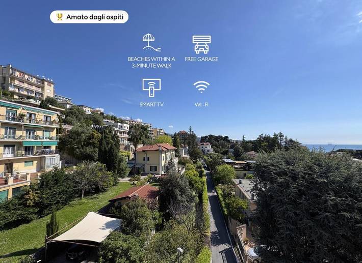 Ferienwohnung für 4 Personen, mit Balkon und Ausblick, mit Haustier