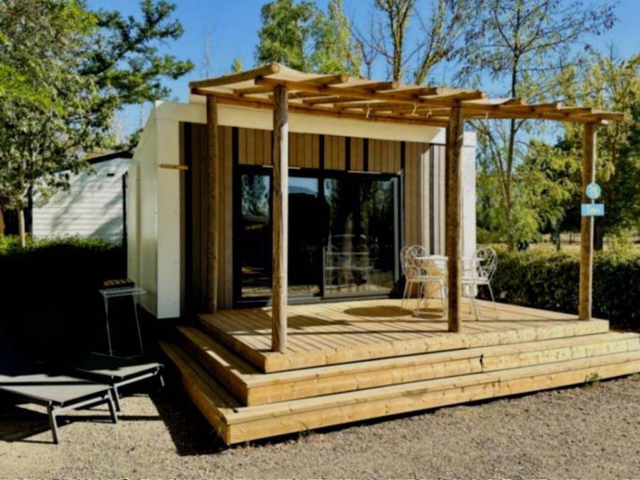 Camping Paradis les Rives de l'Hérault - Mobilheim 2 personen - Premium Otello in Gignac, Lodève und Umgebung