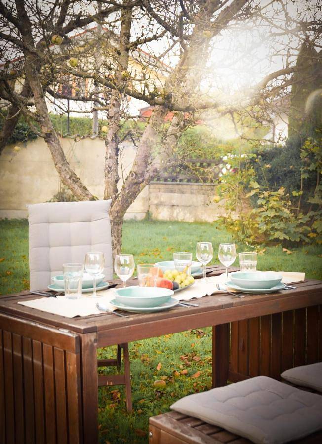 Ferienwohnung für 6 Personen, mit Terrasse und Garten