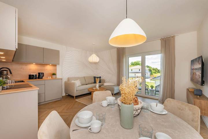 Appartement entier, Hochwertige FeWo "Domizil zum Lerchengrund 05" mit Balkon und Infrarotkabine in Ückeritz, Bernsteinbäder