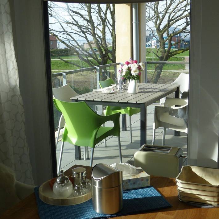 Ferienwohnung für 4 Personen, mit Balkon und Sauna