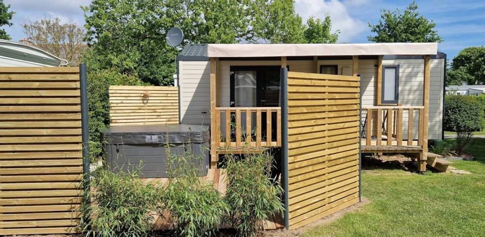 Mobil home pour 4 personnes, avec jacuzzi à Pordic - 2