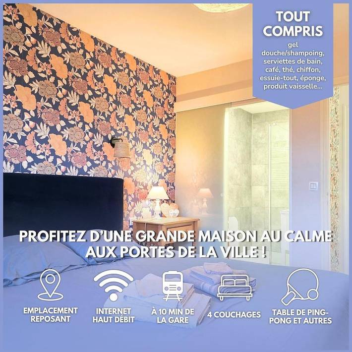 Maison de vacances pour 6 personnes, avec Terrasse et Jardin à Langueux