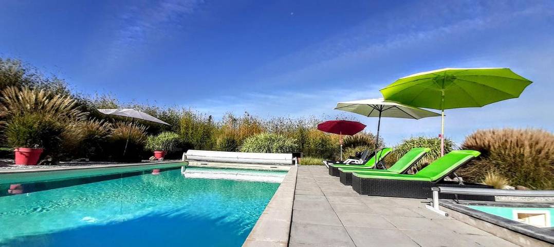 Location de vacances pour 5 personnes, avec piscine et jardin, animaux acceptés à Bourran