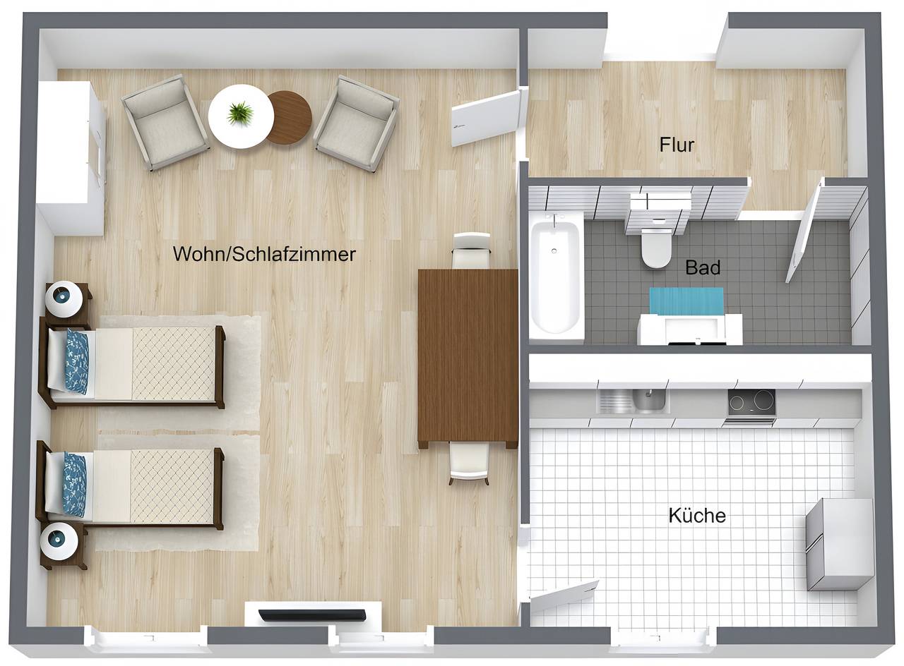 Ganze Ferienwohnung, Ferienwohnung Süer - Ferienwohnung für max. 2 Personen (Nichtraucher) in Hannover Mitte, Hannover