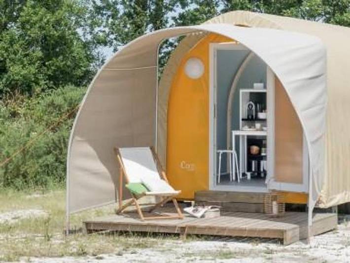 Tente pour 2 personnes, avec bassin pour enfant en Bretagne - 2
