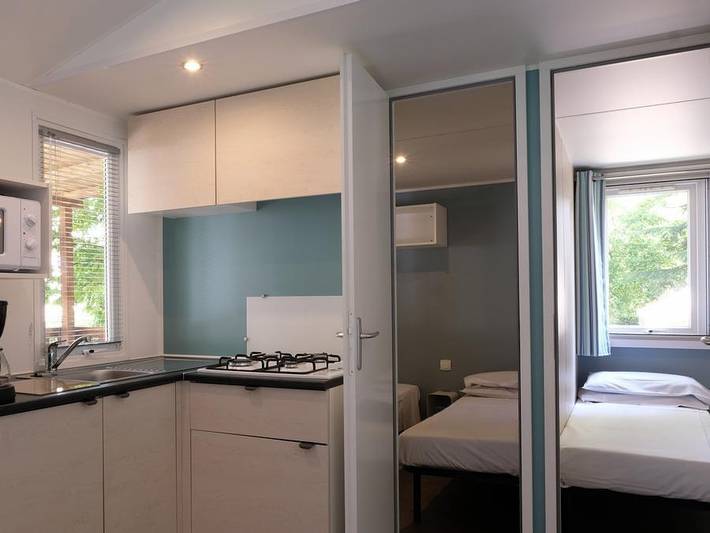 Camping Domaine de La Yole - Mobilheim 6 personen - Premium in Vendres, Mittelmeerküste (Frankreich)