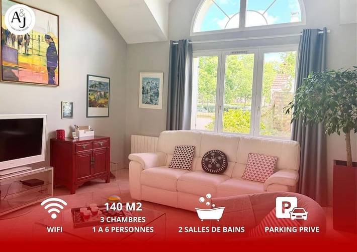 Maison de vacances pour 6 personnes, avec jardin