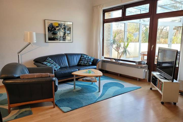 Ganze Wohnung, Fewo Am Binnenwasser, Apartment mit Schlafnische, Küche und großem Wintergarten in Neustadt in Holstein, Ostholstein