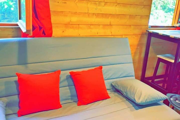 Mobil home pour 3 personnes, avec terrasse à Bocognano - 4