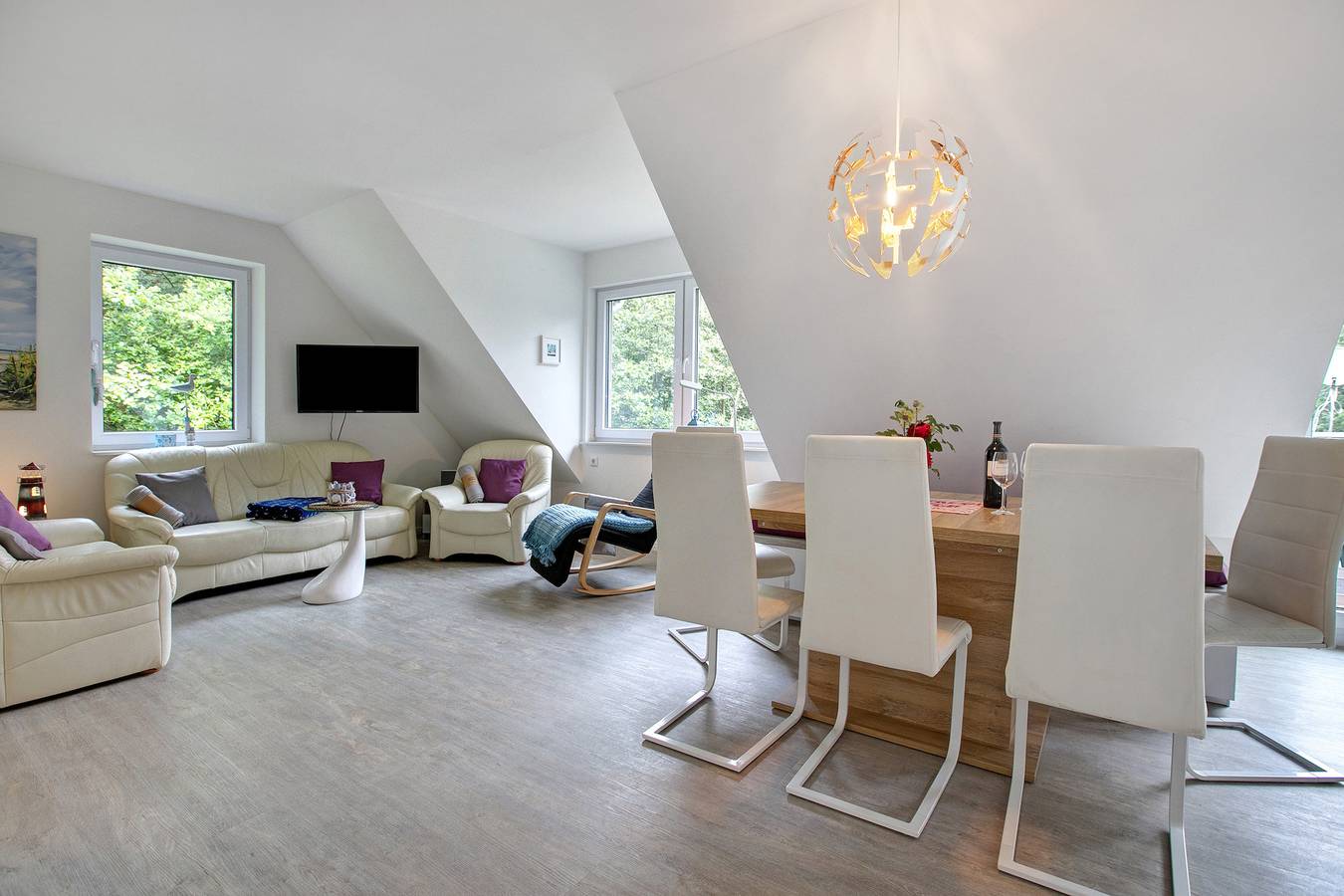 Apartamento entero, Apartamento 'Wald Und Meer' con vistas al mar, balcón y Wi-Fi in Holnis, Glücksburg