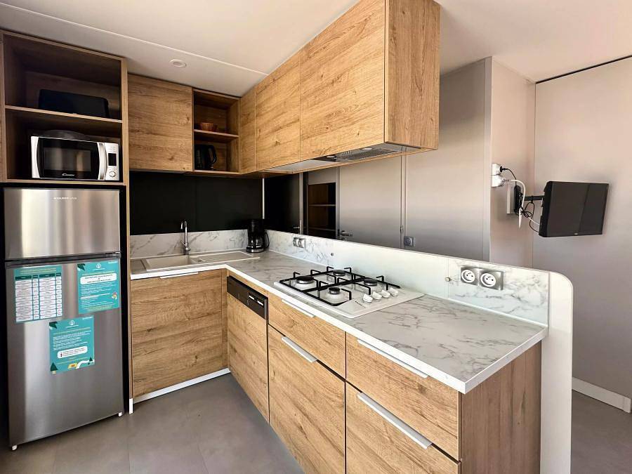 Camping Le Braou - Mobilheim 6 personen - 4 Zimmer 6 Personen Klimatisiert + Tv in Audenge, Arcachon und Umgebung