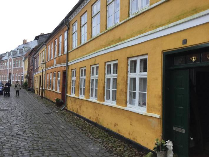 Ferienwohnung für 4 Personen, mit Garten und Ausblick in Ribe