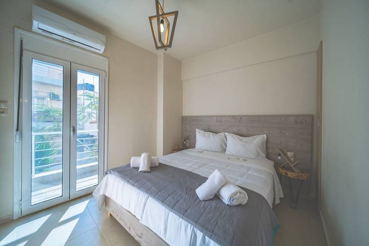 Appartement entier, Appartement de vacances pour 3 personnes avec terrasse in Région d'Iraklio-Héraklion