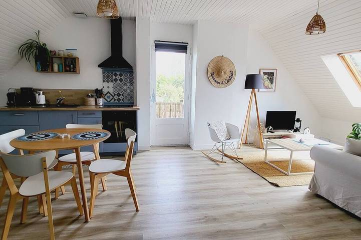 Appartement de vacances pour 2 personnes, avec jardin