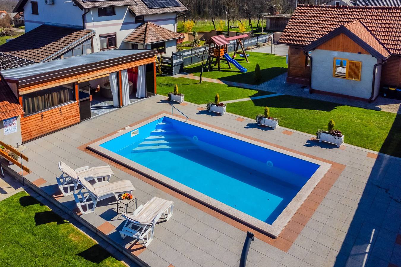 Timber Cottage With Pool in Općina Sveti Juraj na Bregu, Medimurje