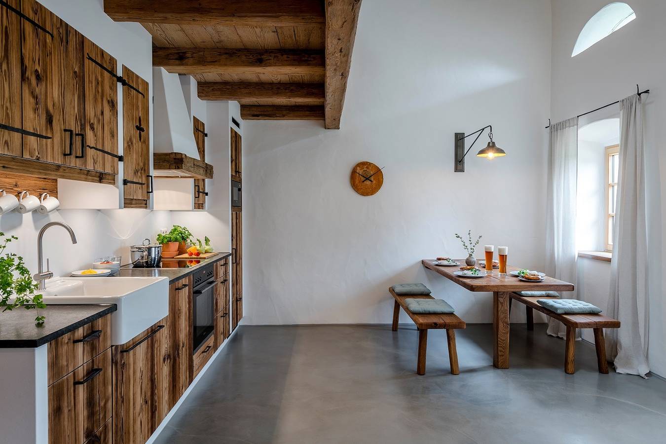 Wastleicherhof - Kräuterkammer 98qm, 3 Schlafzimmer, 2 Bäder, Kamin, Sauna, Balkon in Eggstätt, Chiemsee