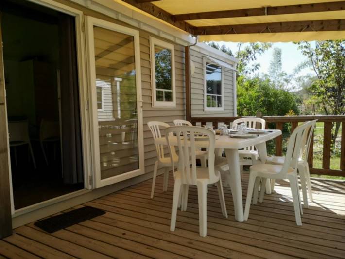Mobil home pour 6 personnes, avec bassin pour enfant à Collias - 4