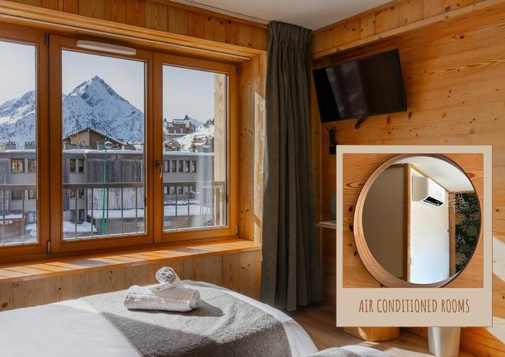 Hôtel pour 3 personnes, avec terrasse ainsi que sauna et vue, animaux acceptés